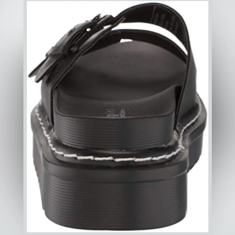 Madden Girl Black Double Buckle Slides - Picture 3 of 5
